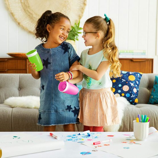Munchkin Miracle 360 Sippy Cup, Green/Blue, 10 Ounce, 2 Count - Image 3