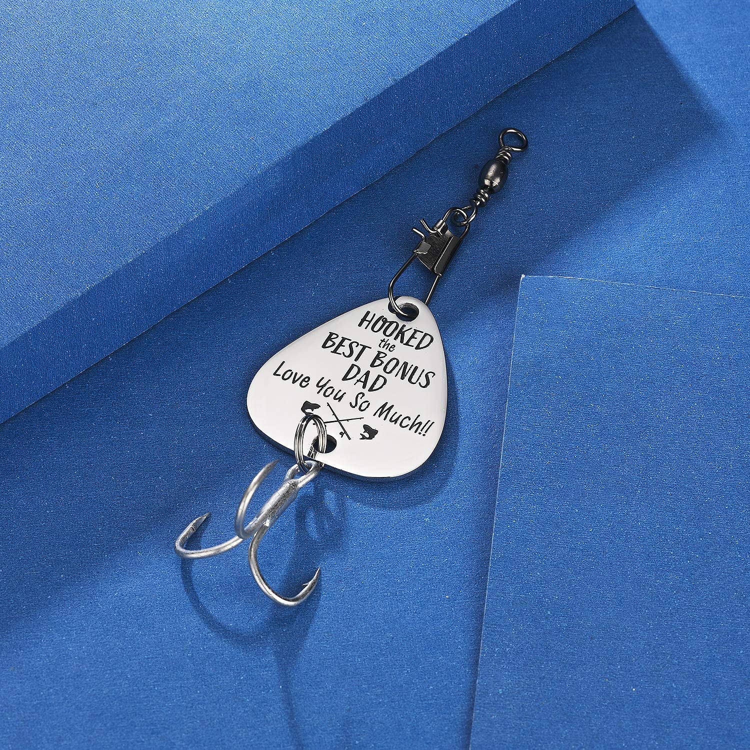 CJ&M Bonus Dad Fathers Day Gift, Hooked The Best Bonus Dad Fishing Lure - Image 4