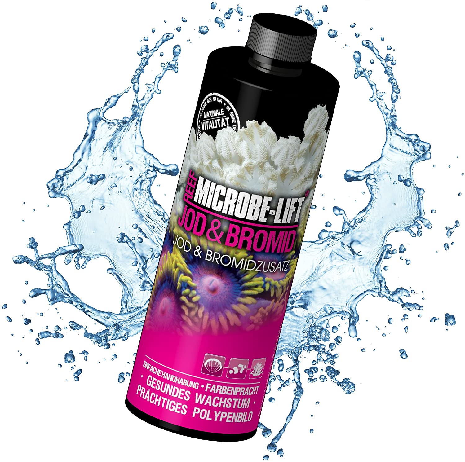ARKA - Iodide & Bromide - Premium Quality Iodine and Bromide Additive for Any Saltwater Aquarium Very Economical, 236 ml