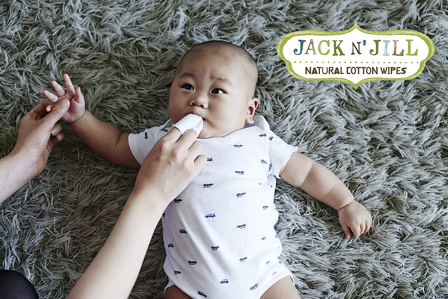 Jack N' Jill Natural Baby Gum & Tooth Wipes, 25 pcs, Baby Oral Cleaner, Individually Wrapped, Contains Only Water & Xylitol - Image 4