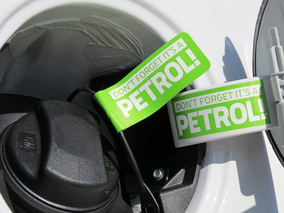 3 PETROL ONLY Engine and 3 DIESEL ONLY Engine Fuel Reminder Stickers to Label your Car Van Coach Lorry Motorbike Vehicle 28mm x 135mm - Image 4