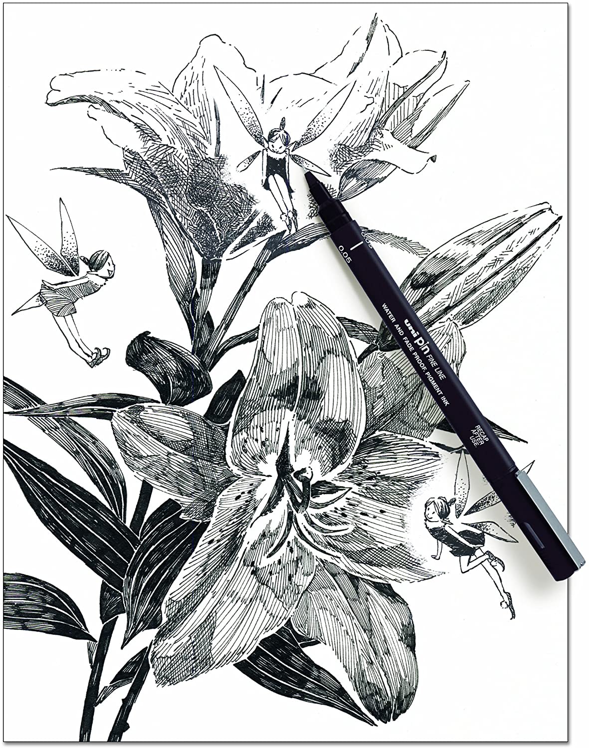 FINE Marker 0.8mm Black - Image 2