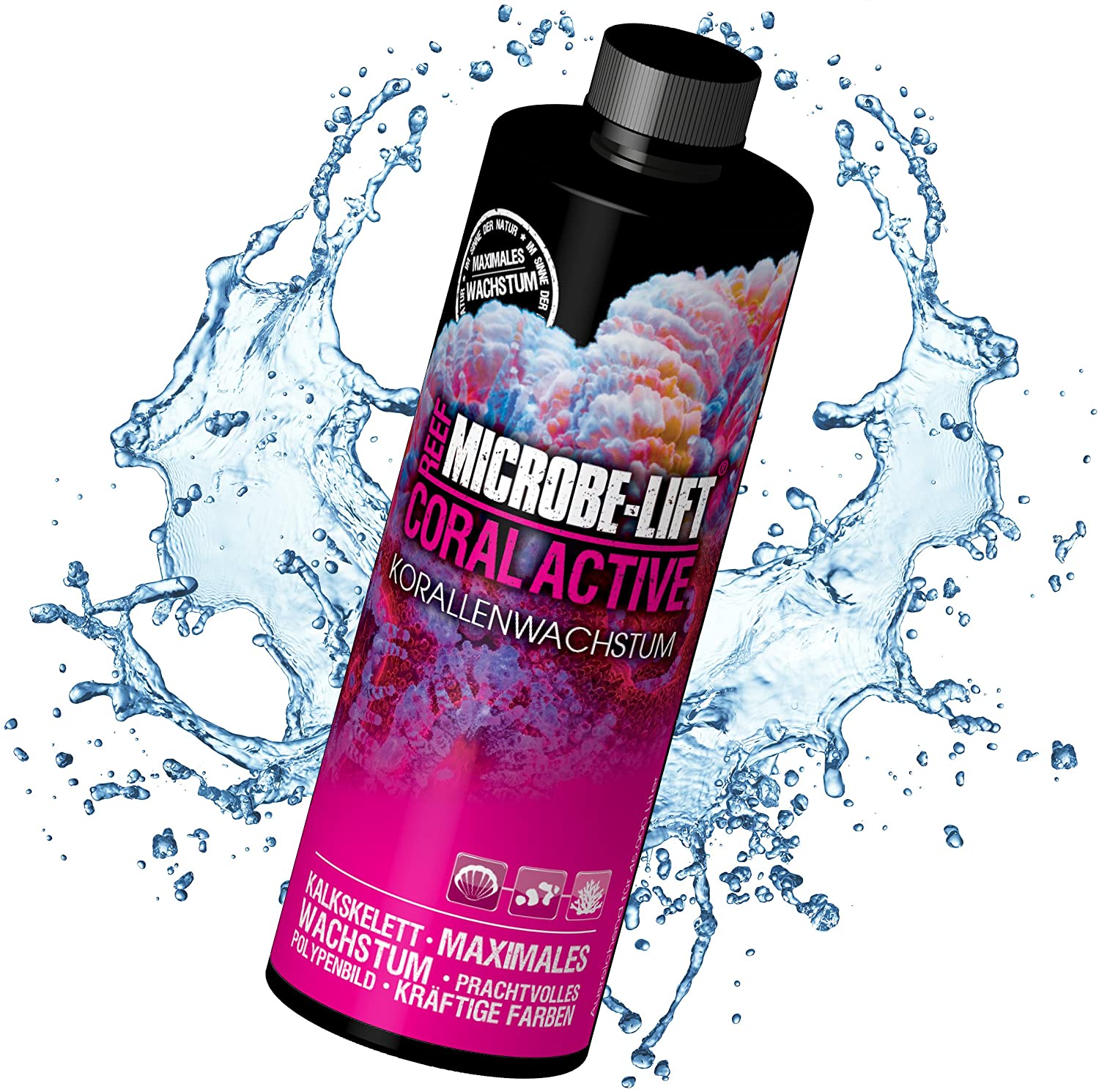 ARKA - Coral Active - improves coral growths and vibrant colours, for every salt water aquarium multicolor, 473 ml, CA16US