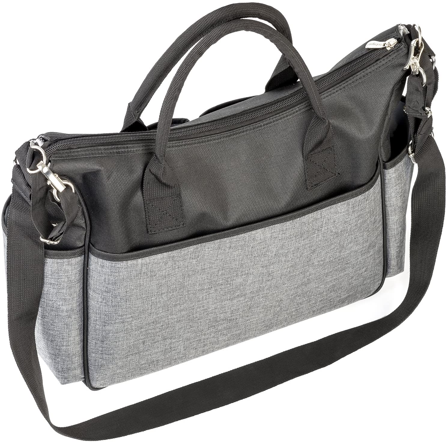 BabyOno City Multipurpose Changing Bag with Mat, Black, 39 W x 38 H x 21 D - Image 2