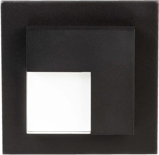 LEDIX LED Wall Light, Aluminium, Black, 7,3 x 7,3 x 4,4 cm - Image 2