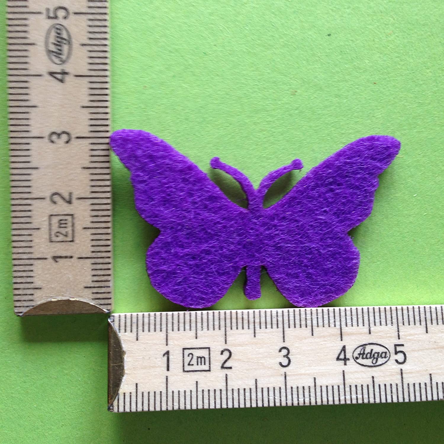 Petra's Craft News A SCF5005 43 Butterfly Confetti, 50 x 50 mm, Purple - Image 3