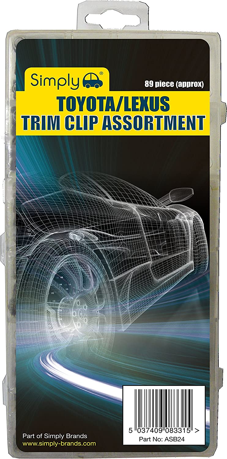 Simply ASB24 Assorted Box of Trim Clips, Set of 89 - Image 2