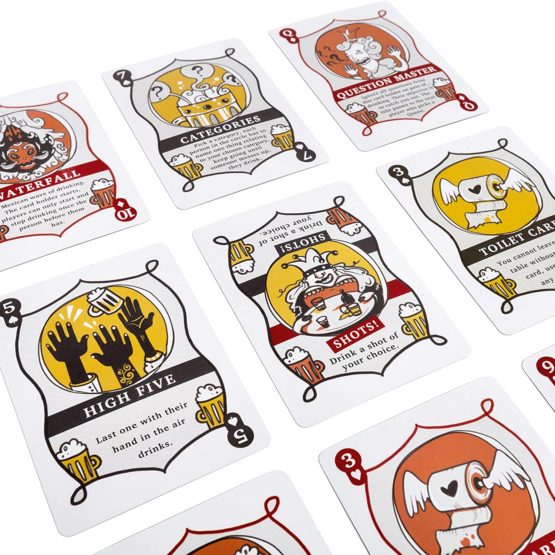 Ring of Fire Cards - The Classic Drinking Game with All the Rules Illustrated on the Cards - Great For Students and Parties - Image 4