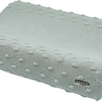 Meyco Knots 2763053a 2-Wedge Changing Mat Cover Knitted 100% Cotton 45 x 70 cm Stone Green