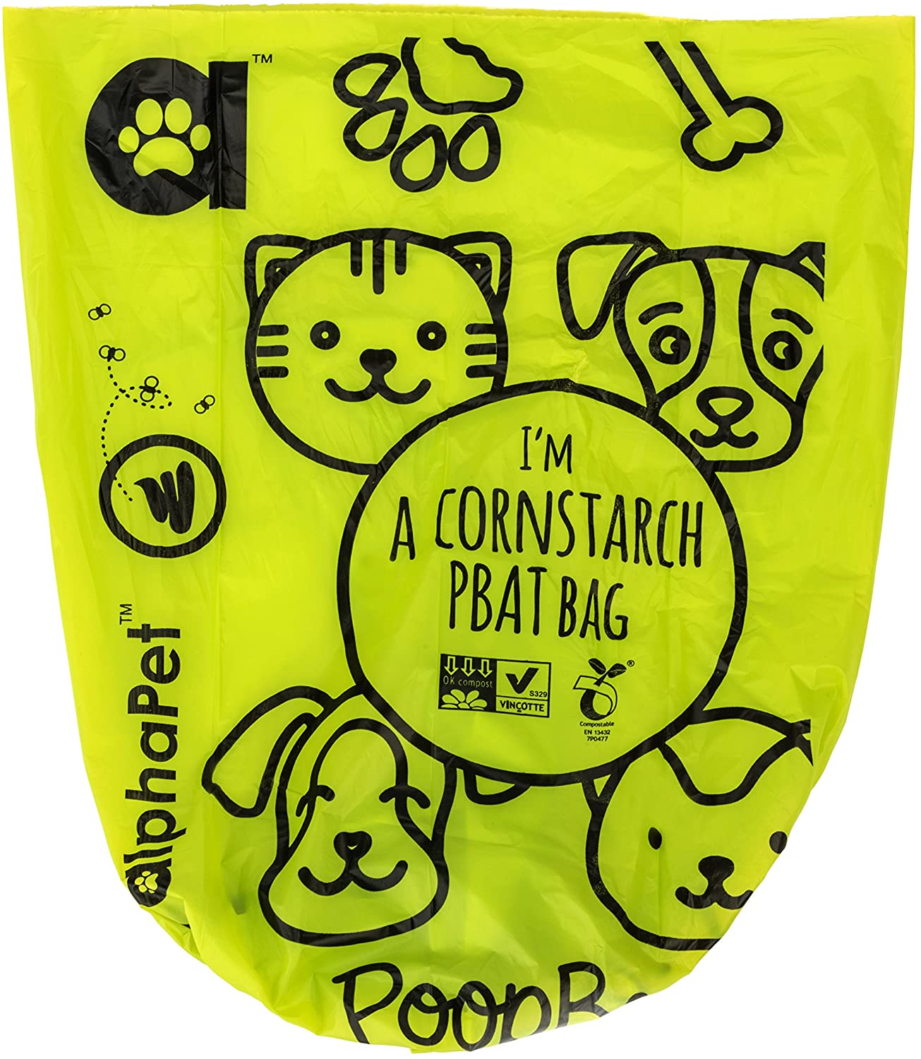 Compostable Dog Poop Bags, Cornstarch Eco-Friendly, Home Compost NF T 51-800, 120 Count, Large Size Bag 9x13 Inches - Image 3