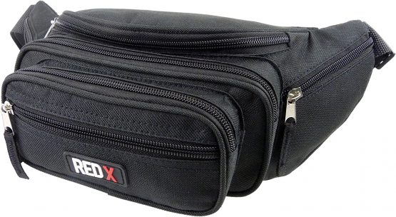 Ladies Mens Canvas Funky Waist BUM BAG Fanny Pack by RED X ® Travel Holiday Security - Image 3