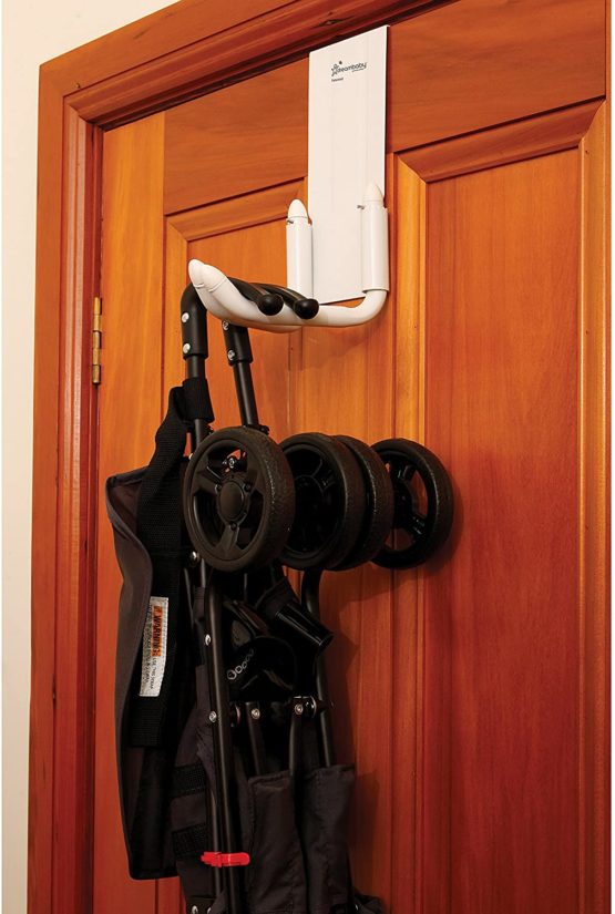 Dreambaby StrollAway Over the Door Baby Stroller Hanger – Heavy Duty Metal Hook Organizer with 22.5 Kg Load Capacity – Model G256 - Image 4
