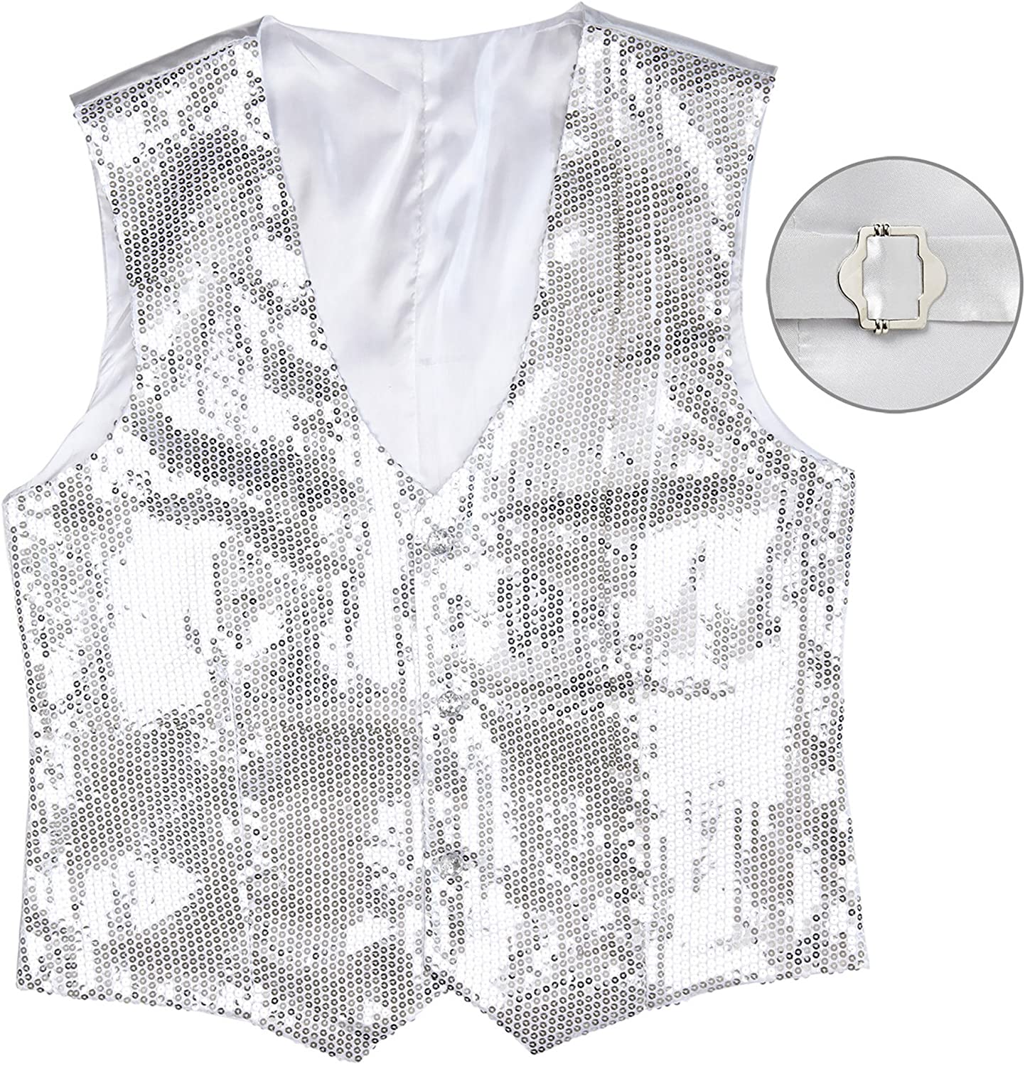 Widmann 9322G ? Sequins Vest for Men, Silber, XL