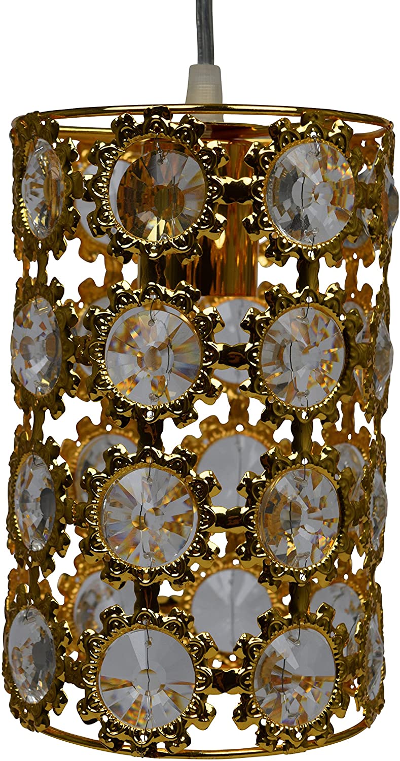 Jens Stolte Leuchten Anna Pendant Light Metal E27 40 W Gold Transparent 130 x 130 x 1000 cm - Image 2