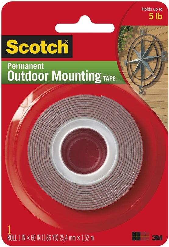 3M 76274 Scotch Exterior Mounting Tape, 1-Inch by 60-Inch