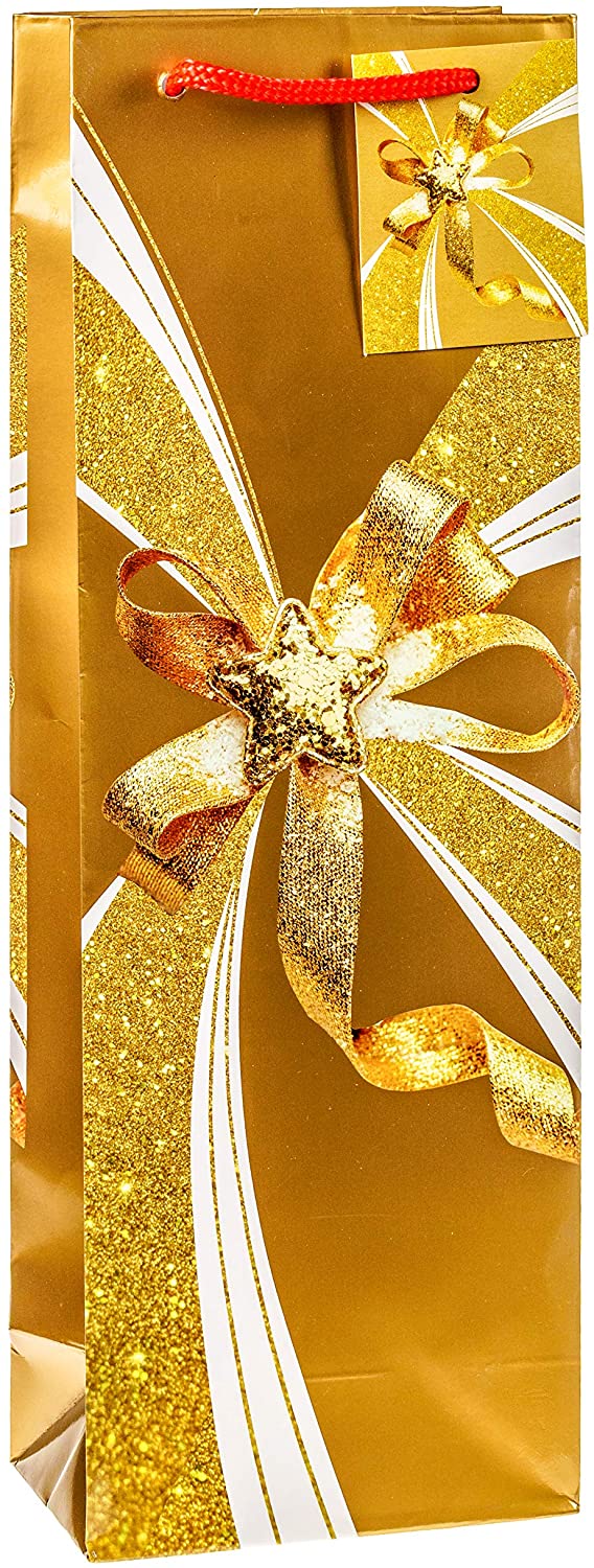 TSI 83288-A Gift Bags Christmas No 8, Pack of 12, Size: Bottle (4.5 x 3 x 14 inch), Motif Christmas series 8, 1 count (Pack of 12) - Image 4