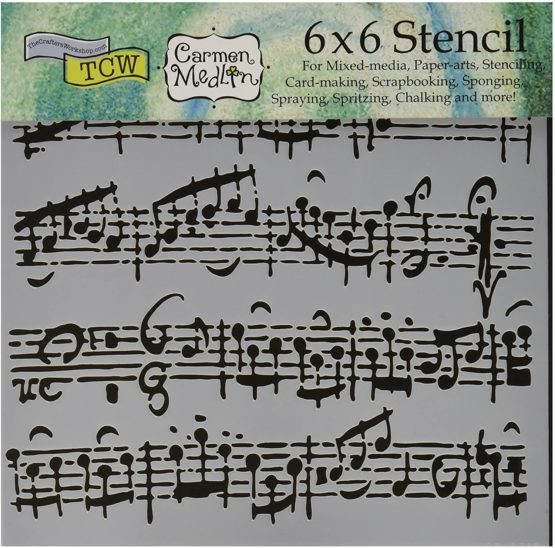 Crafter's Workshop Template 6"X6"-Sheet Music