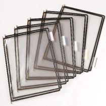 Tarifold Technique Pockets PVC for Info Stand A4 Black Ref 114007 [Pack of 10]