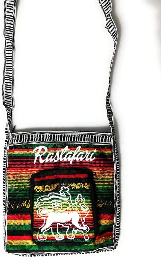 Wigwam Cute small hand made Rasta Bob Marley print cross body tote bag (Bob)