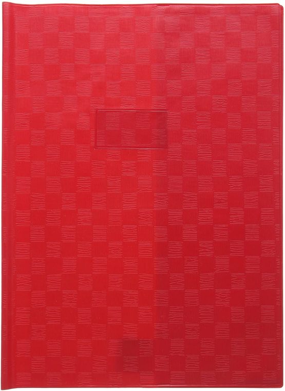 Calligraphe PVC Exercise Book Protector, A4+, Label holder - Red