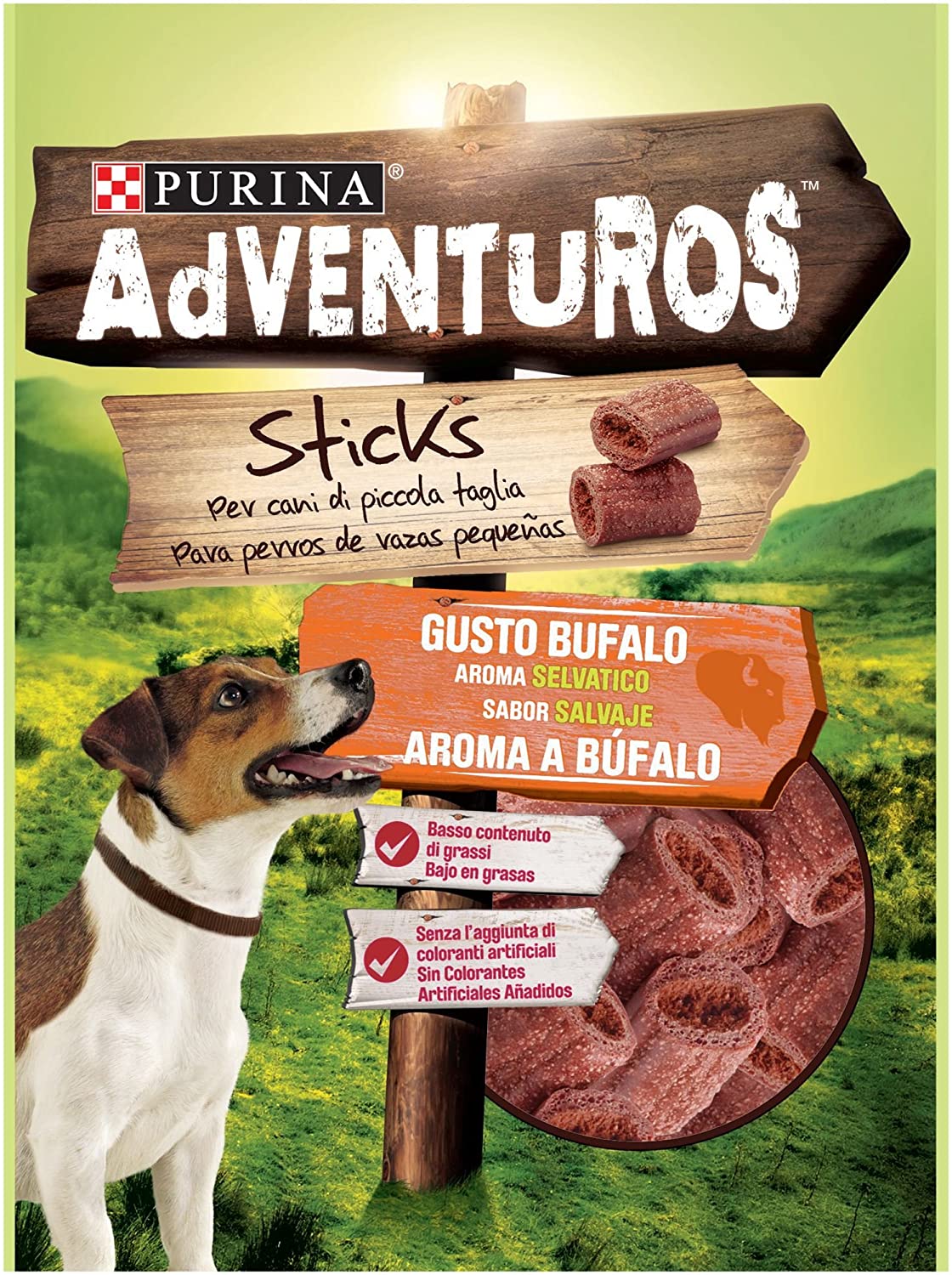 Adventuros Dog Snack Mini Stick to Taste Buffalo - Package of 6 x 90 gr - Total: 540 gr, Fragola (rosa), 15 g (Pack of 6) - Image 2