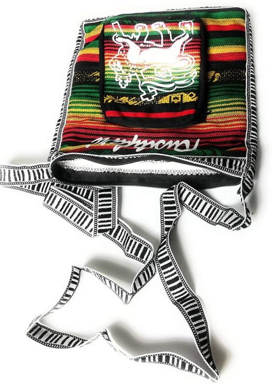 Wigwam Cute small hand made Rasta Bob Marley print cross body tote bag (Bob) - Image 3