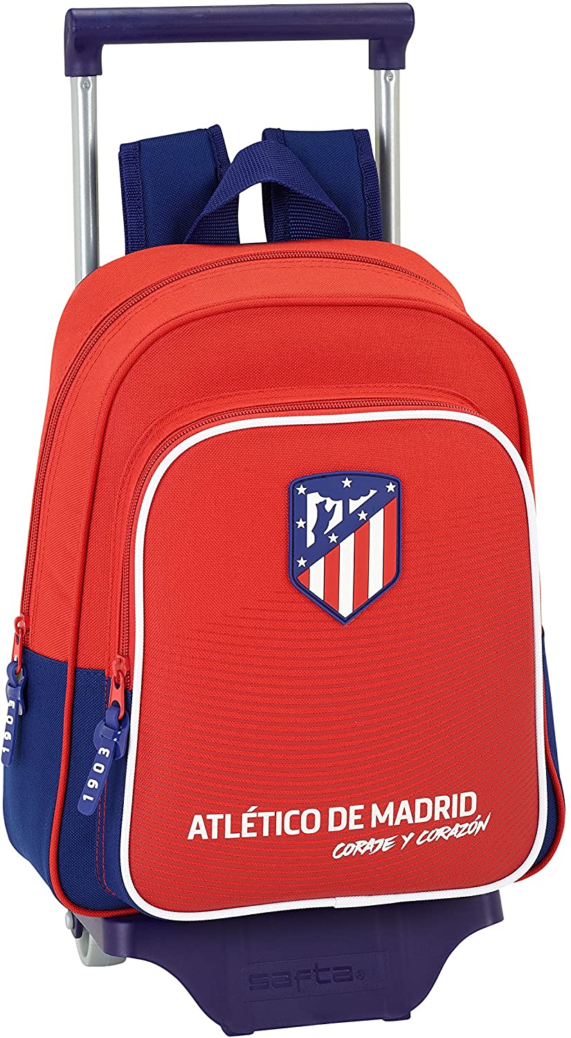 Sac à Chaussures Moyen - SAFTA - ATLÉTICO DE Madrid - Confortable - Multi-usages - Durable Rouge, Blanc - Bagagerie - Maroquinerie
