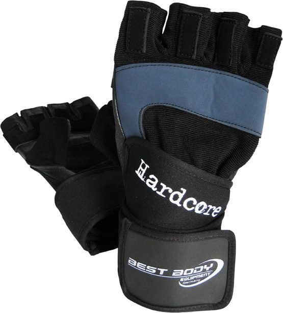 Best Body Nutrition Men's Hard Core Super Grip Glove-Black, Medium