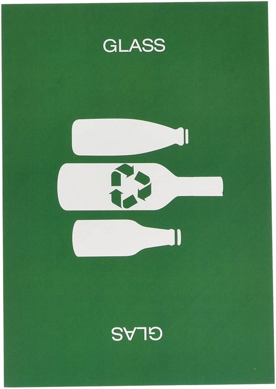 Recycling Stickers Eco Labels A4 8-Pack