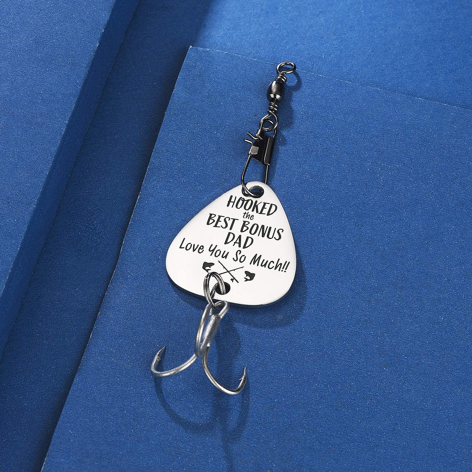 CJ&M Bonus Dad Fathers Day Gift, Hooked The Best Bonus Dad Fishing Lure - Image 3