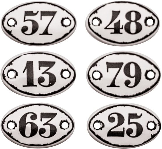 Advantus Idea-Ology Mini Plaquettes with Brads .5 x .75-inch-White with Black Numbers, Other, Multicoloured, 7.79x11.6x0.93 cm - Image 2