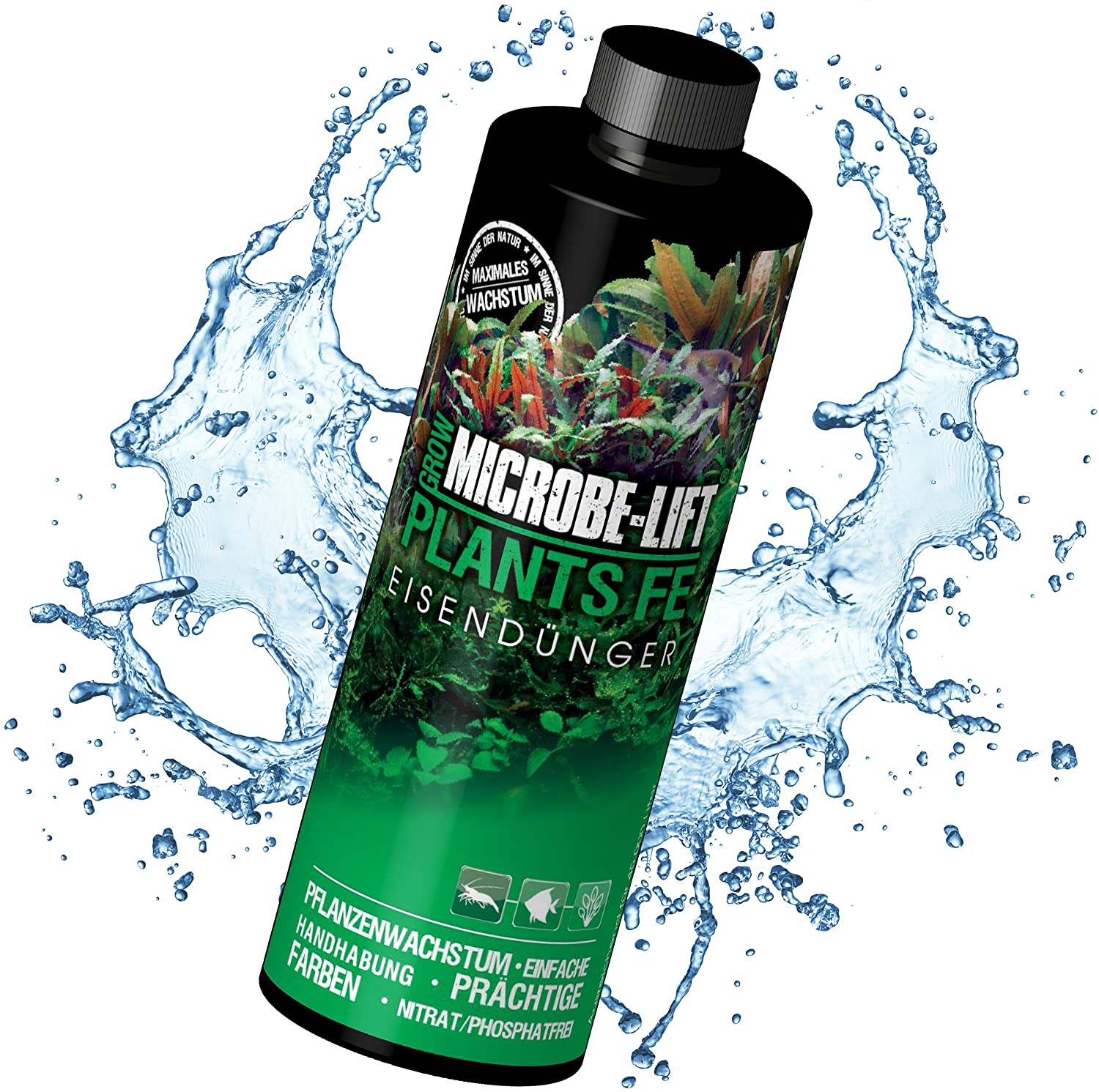 Iron Fertiliser for Aquarium Plants, ARKA Plants FE 236 ml, weekly formula for lush green leaves