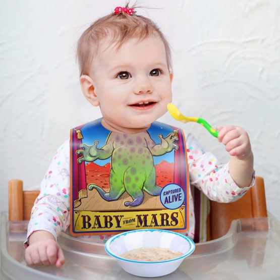 Fred TRAVELING SIDESHOW BIBS Wipe-Clean Baby Bibs - Image 2