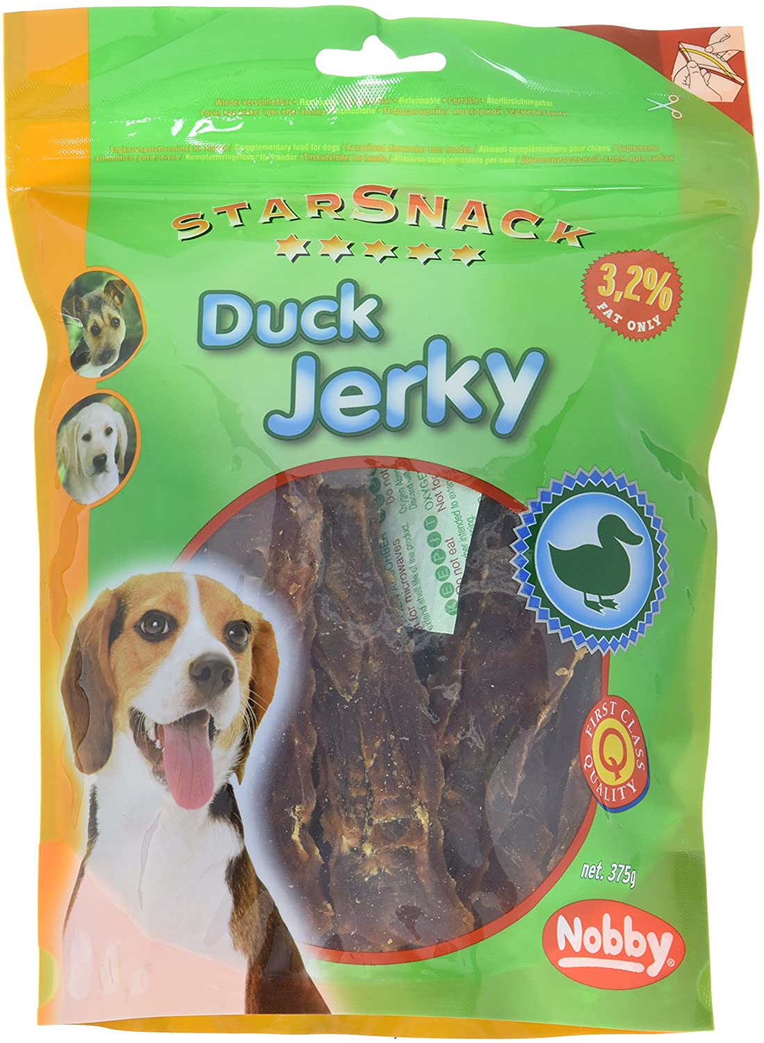 Nobby Starsnack Duck Jerky, 375 g, brown, 375 g (Pack of 1)