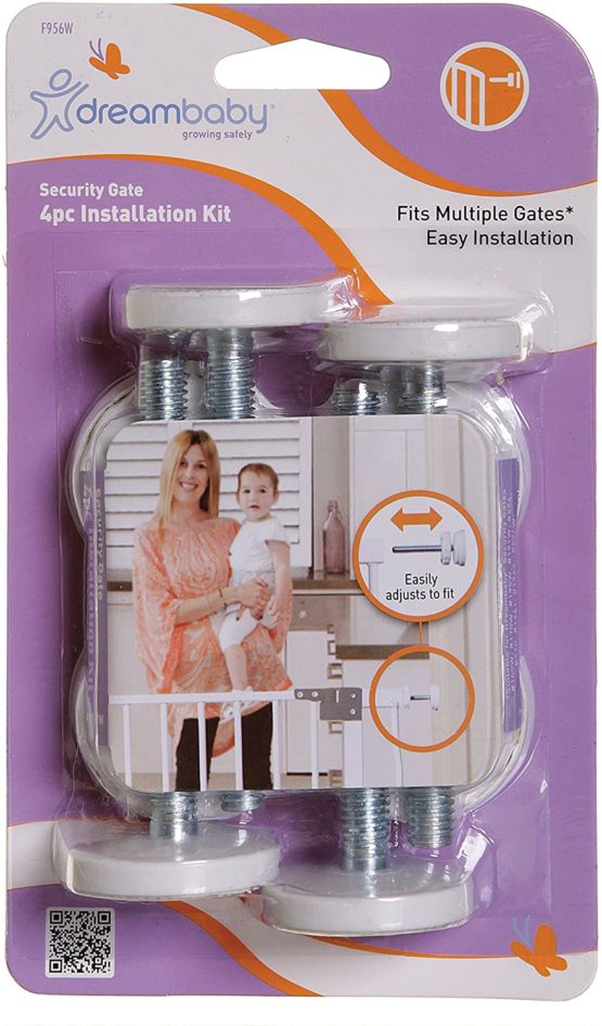 Dreambaby Baby Safety Gate Tension Bolt Replacement Kit - for Pressure Mounted Gates - White - 4 Pack - Model F956W - Image 3