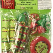 amscan 398550 TNT Pixelated Value Favour Pack-48 Pcs, Green