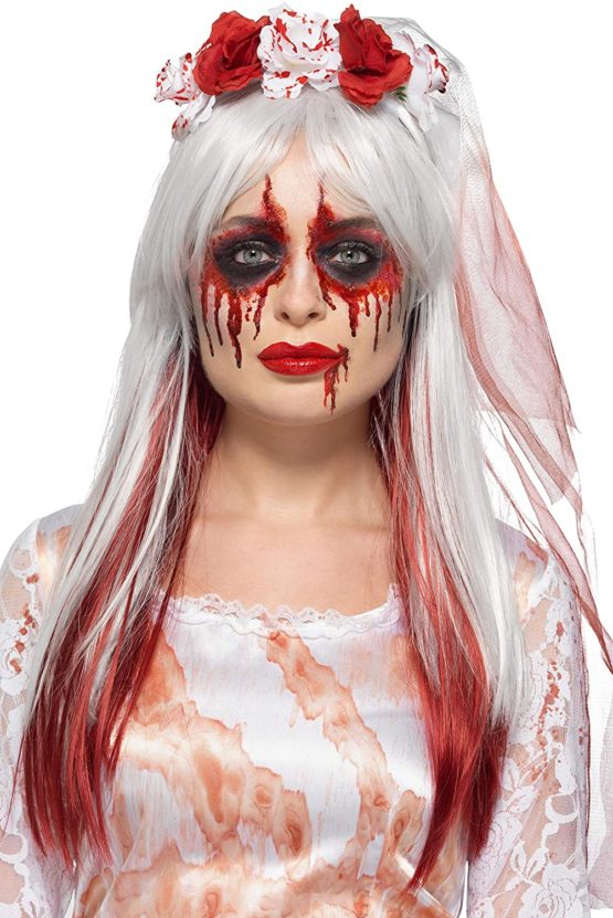 Smiffys Blood Drip Bride Cosmetic Kit, Aqua - Image 2