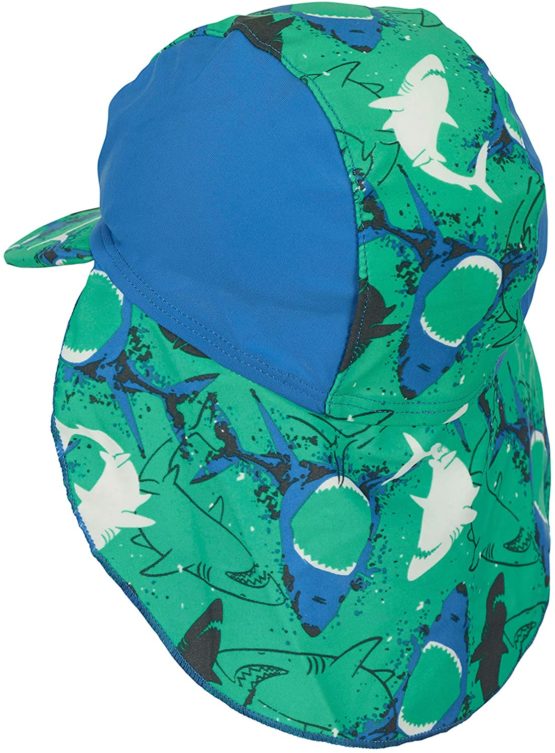 Sterntaler Boys Peaked Cap with Neck Protection, Age: 5-6 Months, Size: 43cm, Green/Blue (Peppermint) - Image 3