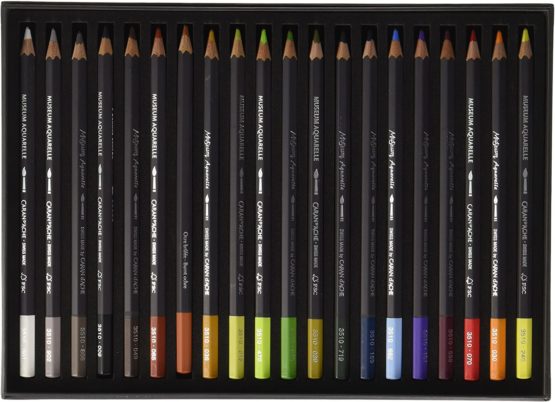 Caran D'Ache Museum Aquarelle Landscape Pencils - Assorted Colours (Pack of 20) - Image 2