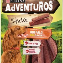 Purina Adventuros Sticks Dog Treats Buffalo Flavour, 120 g - Pack of 6
