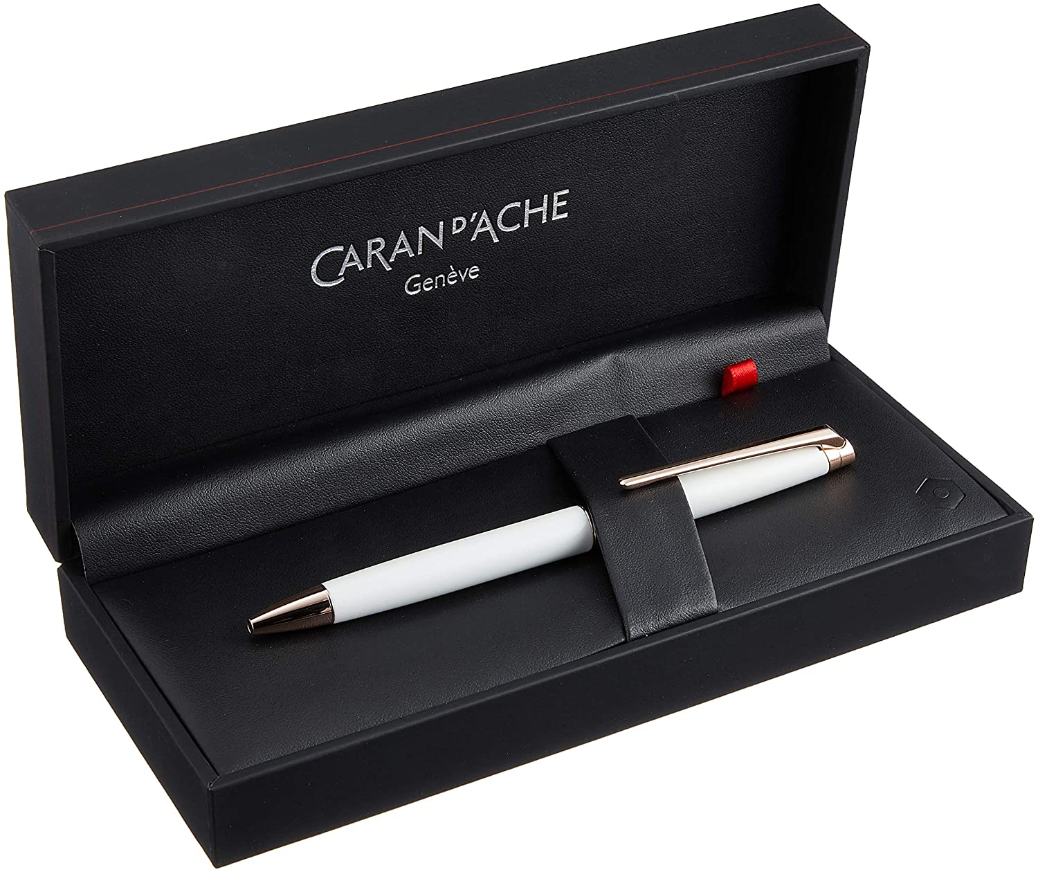 Caran d'Ache CD4781.001 Leman Slim Ballpoint Pen - White - Image 3