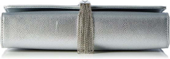 Valentino by Mario Valentino Women's Divina POCHETTE, Silver (Argento), 12x4.5x27 cm (W x H x L) - Image 4