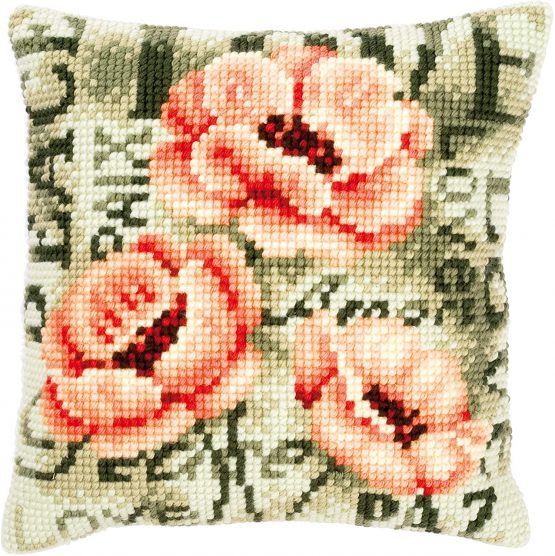 Vervaco Poppies Cross Stitch Cushion
