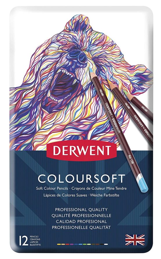 Derwent colorsoft coloring Pencils, Professional Quality, 0701026, Set of 12