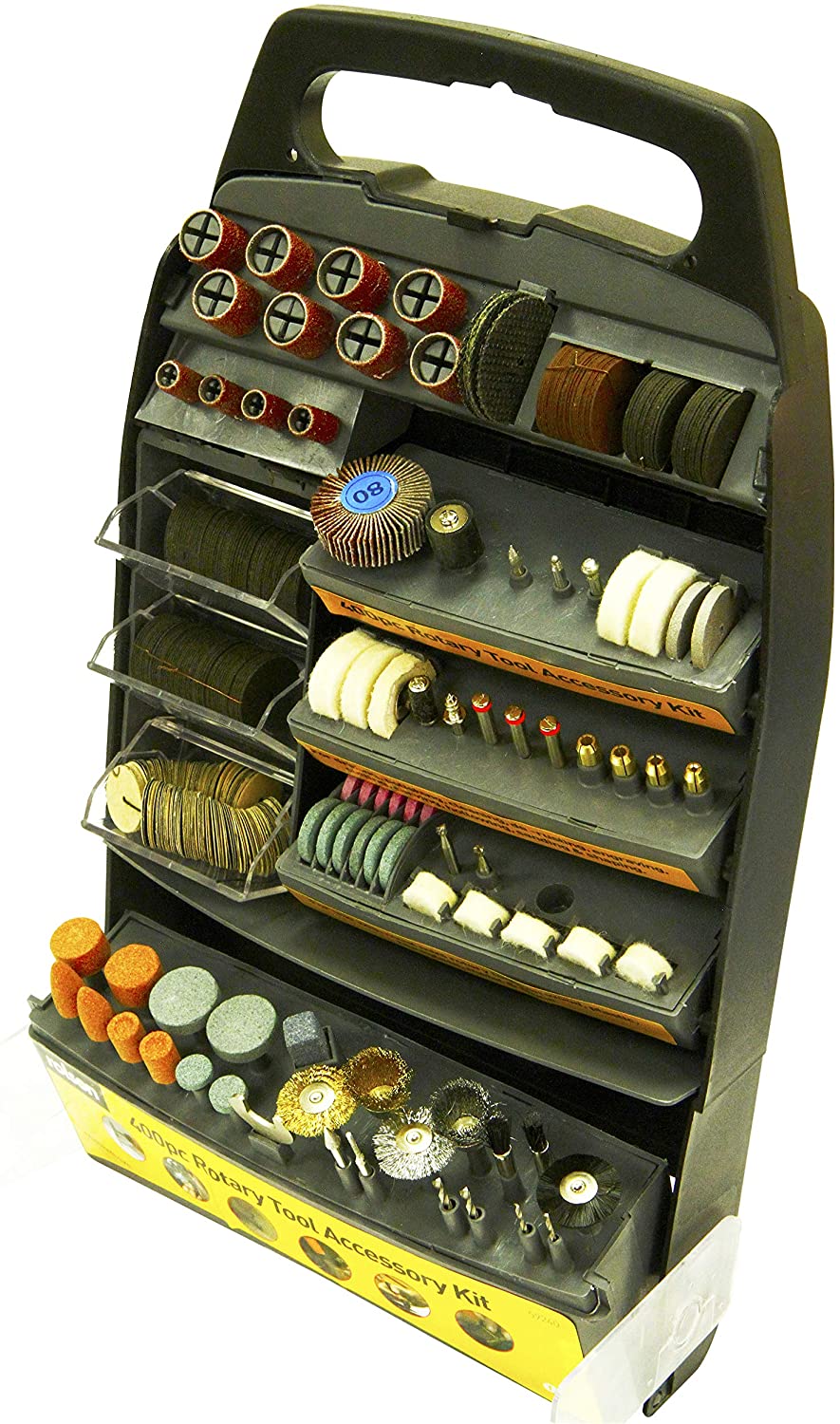 Rolson 59240 400 pc Rotary Tool Accessory Kit, Black, 400 Pieces - Image 3