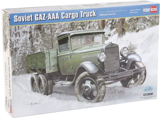 Hobbyboss 83837" Soviet GAZ-AAA Cargo Truck Plastic Model Kit, 1:35 Scale