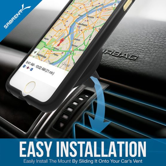 Sabrent Air Vent Magnetic Universal Car Mount Holder for most Smartphones devices (CM-MGHB) - Image 4