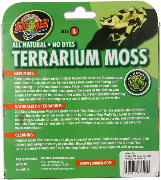 Zoo Med Terrarium Moss, Large, 2.3 Litre - Image 2