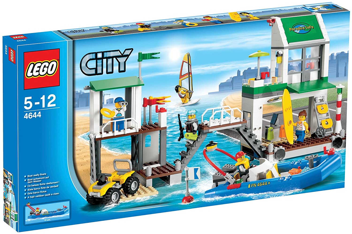 LEGO City Harbour 4644 Marina, Assorted Colours Lime Green, 5+