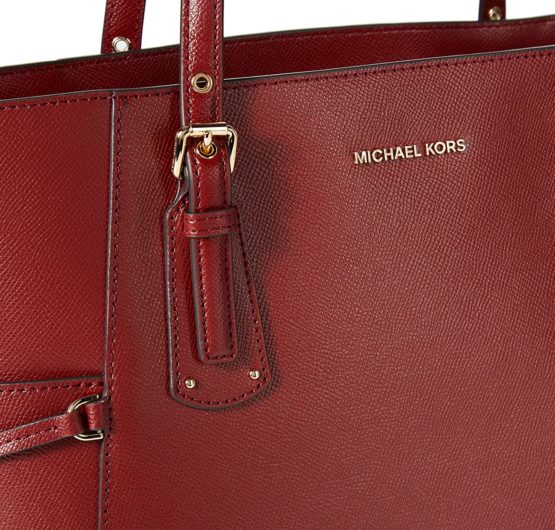 Michael Kors Women's Voyager Crossgrain Leather Tote Tote - Image 3